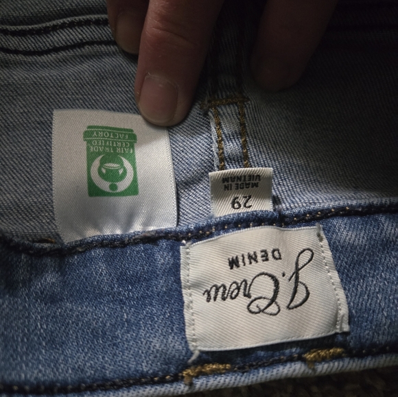 J. Crew Wide Leg Blue Jeans - Picture 3 of 4